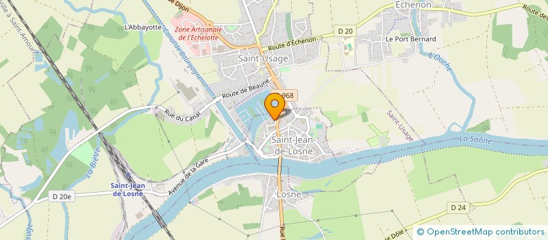 localisation de l'entreprise MADAME SARAH GENDRAT  SAINT-JEAN-DE-LOSNE