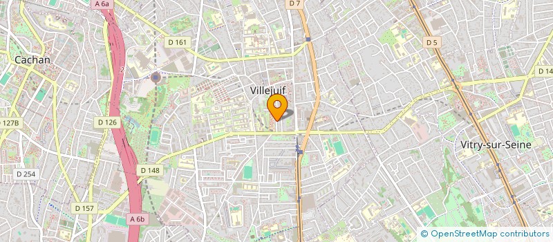 localisation de l'entreprise MADAME SARAH GEOFFROY  VILLEJUIF