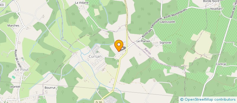 localisation de l'entreprise MADAME SARAH GERMAIN  CURSAN