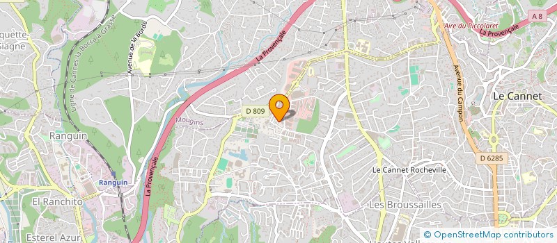 localisation de l'entreprise MADAME SARAH GHARBI TARCHOUNA à LE CANNET