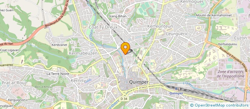 localisation de l'entreprise MADAME SARAH GHESQUIERE  QUIMPER