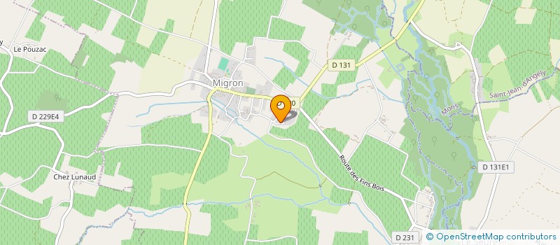 localisation de l'entreprise MADAME SARAH GIRAUD  MIGRON