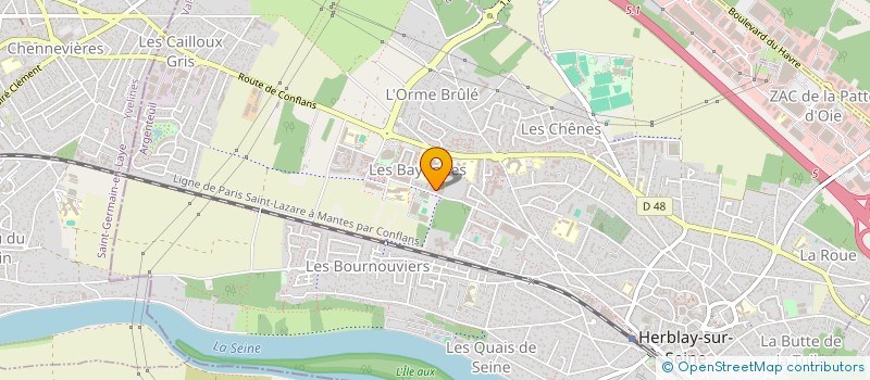 localisation de l'entreprise MADAME SARAH GOMEZ à HERBLAY-SUR-SEINE