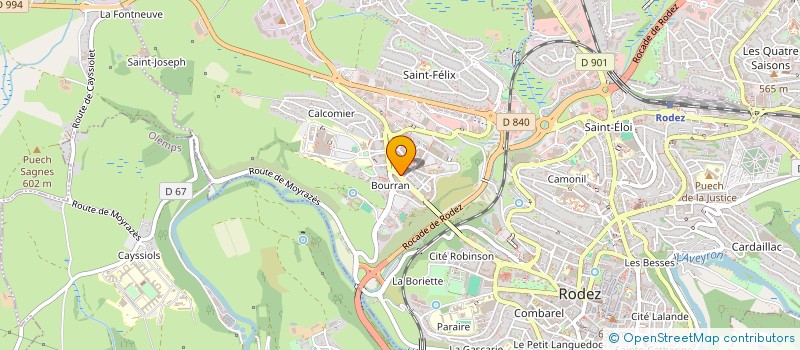 localisation de l'entreprise MADAME SARAH GONCALVES  RODEZ