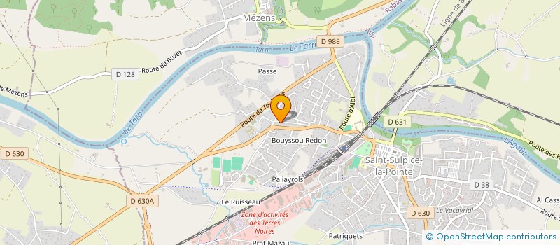 localisation de l'entreprise MADAME SARAH GONDART  SAINT-SULPICE-LA-POINTE