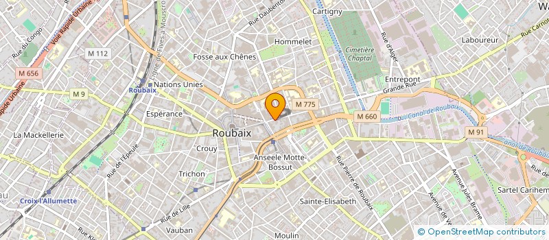 localisation de l'entreprise MADAME SARAH GOSSELIN à ROUBAIX