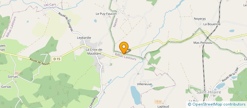 localisation de l'entreprise MADAME SARAH GOUPIL à RILHAC-LASTOURS