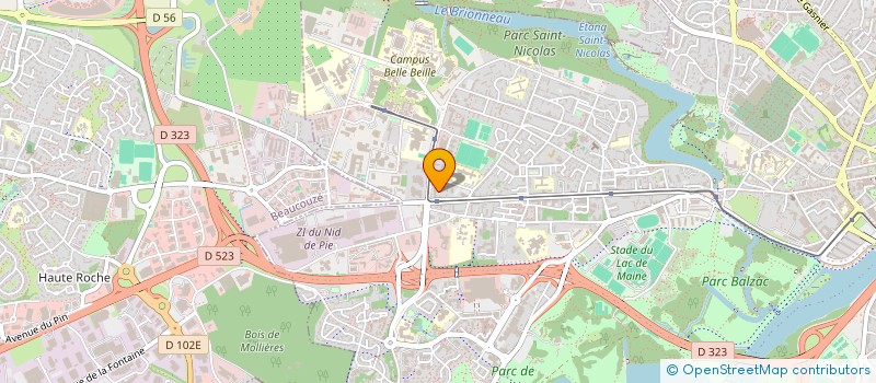 localisation de l'entreprise MADAME SARAH GREFFIER  ANGERS