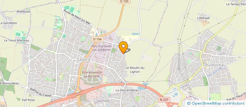 localisation de l'entreprise MADAME SARAH GRIVEAU  LAGORD