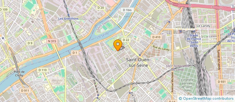 localisation de l'entreprise MADAME SARAH GUENFOUDI à SAINT-OUEN-SUR-SEINE