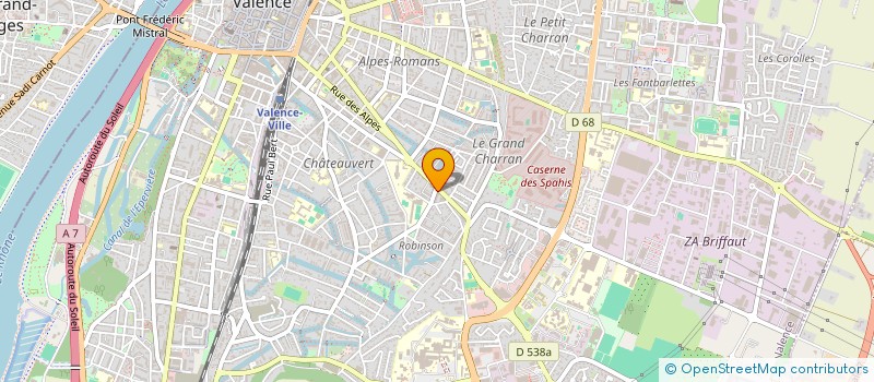 localisation de l'entreprise MADAME SARAH GUERBAS  VALENCE