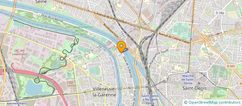 localisation de l'entreprise MADAME SARAH GUESMIA  L'ILE-SAINT-DENIS