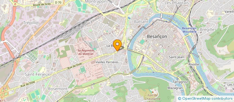 localisation de l'entreprise MADAME SARAH GUICHARD  BESANCON