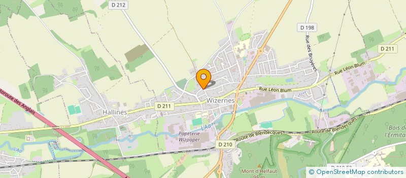 localisation de l'entreprise MADAME SARAH GUILBERT  WIZERNES