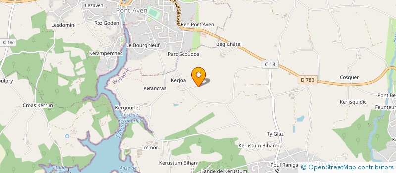 localisation de l'entreprise MADAME SARAH GUILLOU  RIEC-SUR-BELON