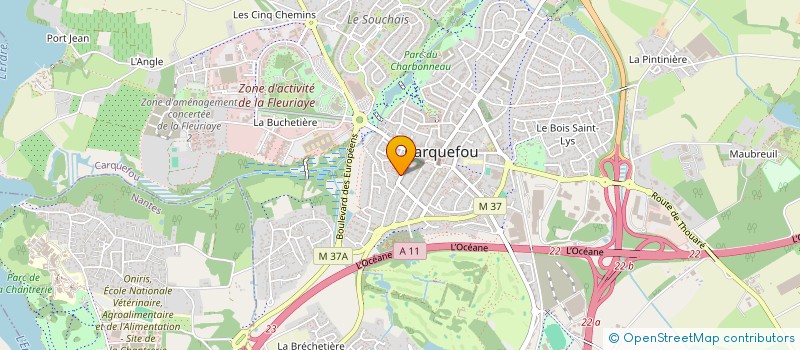 localisation de l'entreprise MADAME SARAH GUITTON  CARQUEFOU