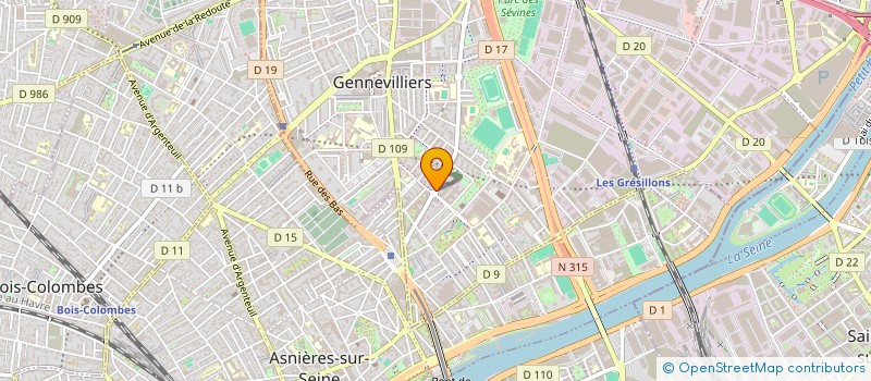 localisation de l'entreprise MADAME SARAH GUNDAG  GENNEVILLIERS