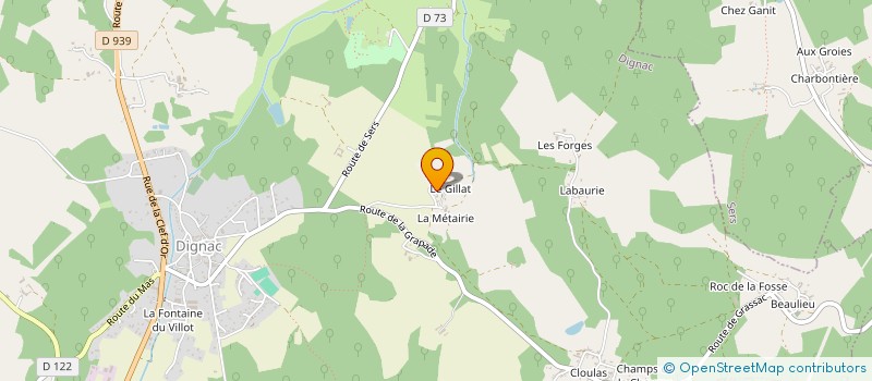 localisation de l'entreprise MADAME SARAH GUYON  DIGNAC