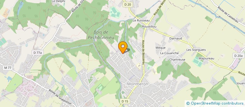 localisation de l'entreprise MADAME SARAH HADINE  MONTBERON