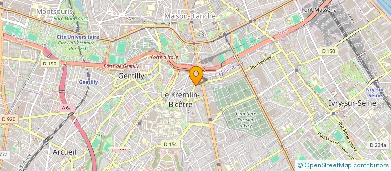 localisation de l'entreprise MADAME SARAH HAMDI  LE KREMLIN-BICETRE