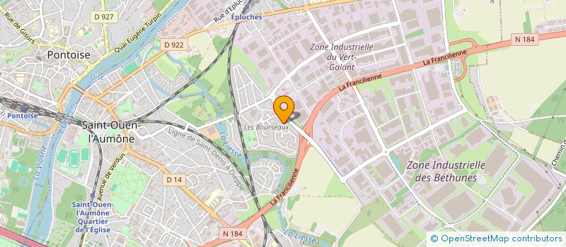 localisation de l'entreprise MADAME SARAH HAMMOU  SAINT-OUEN-L'AUMONE