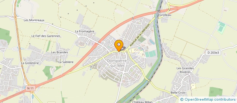 localisation de l'entreprise MADAME SARAH HARDY  DOMPIERRE-SUR-MER