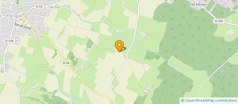 localisation de l'entreprise MADAME SARAH HEBERT  PRECIGNE