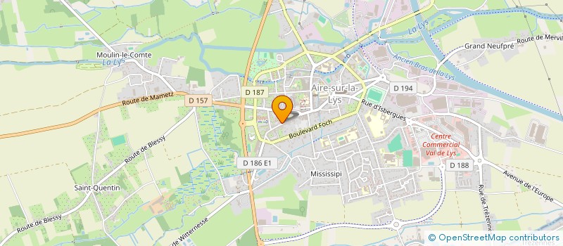 localisation de l'entreprise MADAME SARAH HERMAND  AIRE-SUR-LA-LYS