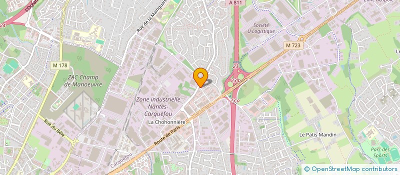 localisation de l'entreprise MADAME SARAH HIDDERLEY  CARQUEFOU