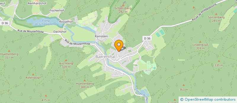 localisation de l'entreprise MADAME SARAH HINTZY  BAERENTHAL