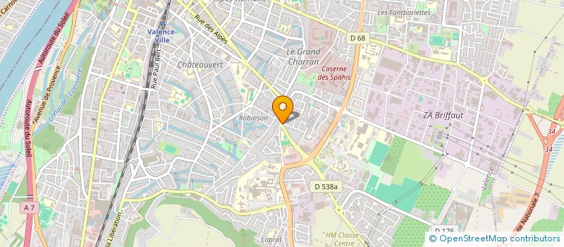 localisation de l'entreprise MADAME SARAH HUGON  VALENCE