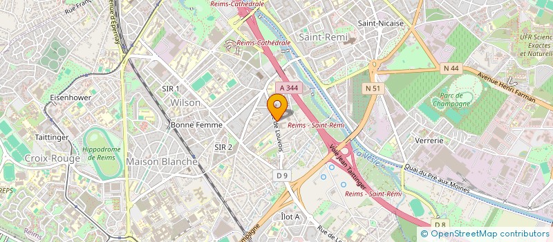 localisation de l'entreprise MADAME SARAH JAAOUANI  REIMS