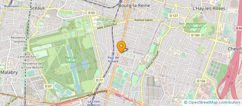 localisation de l'entreprise MADAME SARAH JACQUEMIN à ANTONY