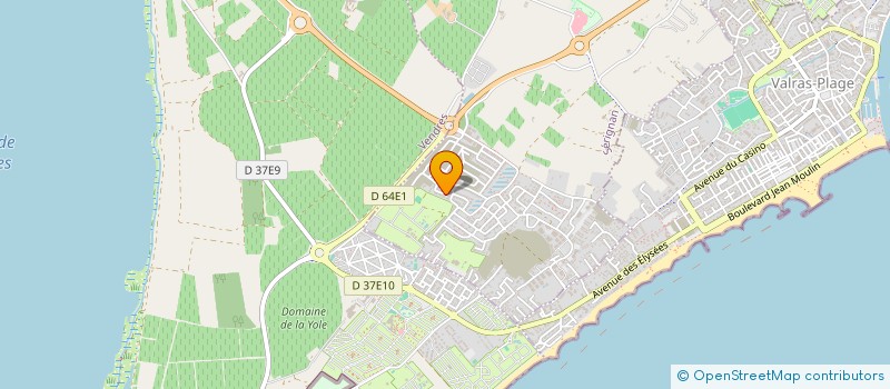 localisation de l'entreprise MADAME SARAH JANICOT  SERIGNAN