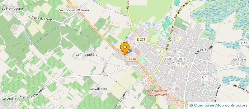 localisation de l'entreprise MADAME SARAH JAULIN  SAINT-PIERRE-D'OLERON