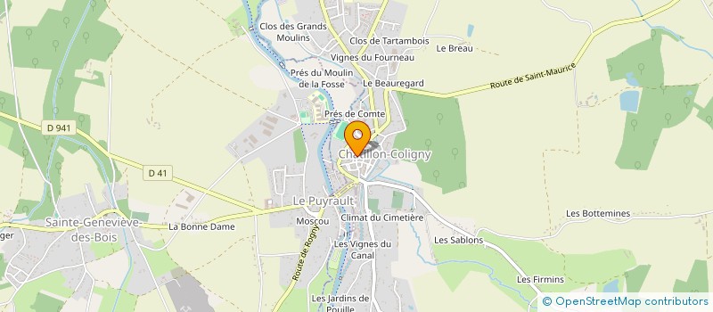 localisation de l'entreprise MADAME SARAH JEANNOT à CHATILLON-COLIGNY
