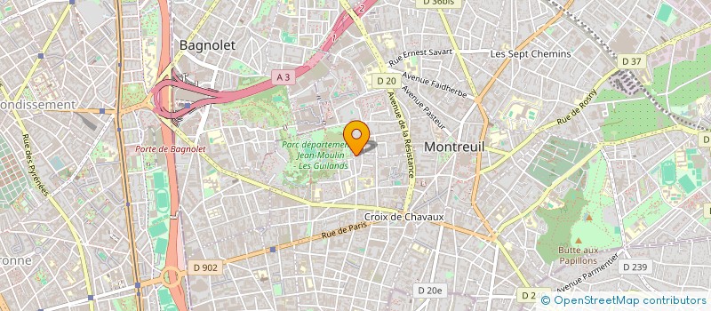 localisation de l'entreprise MADAME SARAH JEROME à MONTREUIL