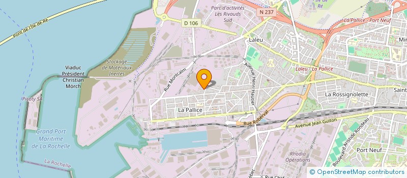 localisation de l'entreprise MADAME SARAH JOUFFRIEAU  LA ROCHELLE