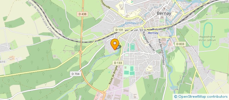 localisation de l'entreprise MADAME SARAH JOUVEAUX  BERNAY