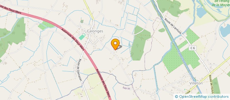 localisation de l'entreprise MADAME SARAH JURADO  CALONGES