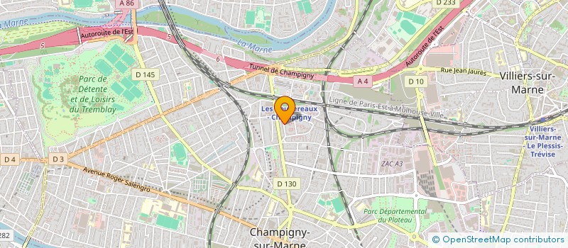 localisation de l'entreprise MADAME SARAH KADER à CHAMPIGNY-SUR-MARNE