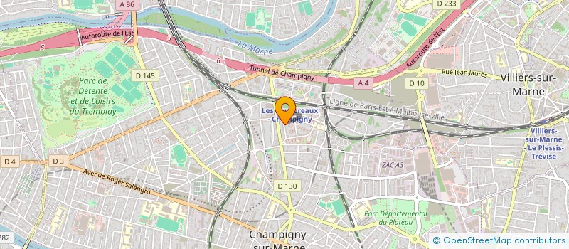 localisation de l'entreprise MADAME SARAH KADRI  CHAMPIGNY-SUR-MARNE