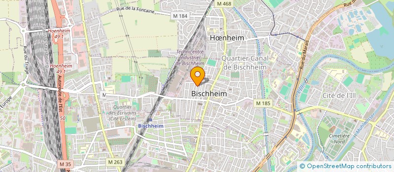 localisation de l'entreprise MADAME SARAH KATIA NEIVA  BISCHHEIM