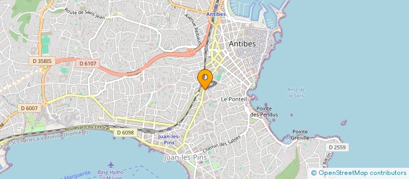 localisation de l'entreprise MADAME SARAH KENCH  ANTIBES