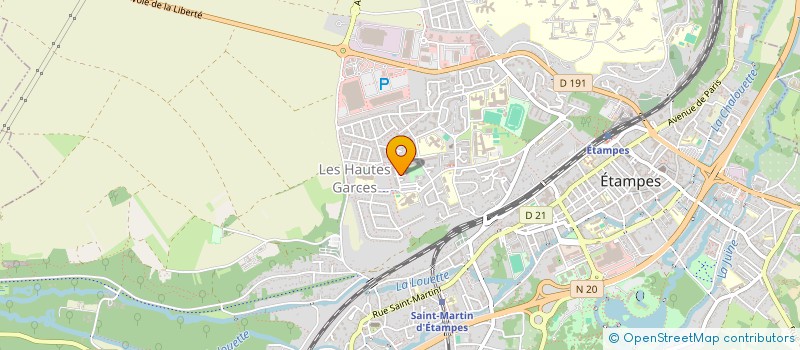 localisation de l'entreprise MADAME SARAH KHAJJOU  ETAMPES