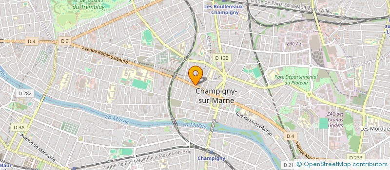 localisation de l'entreprise MADAME SARAH KHARRAZ  CHAMPIGNY-SUR-MARNE