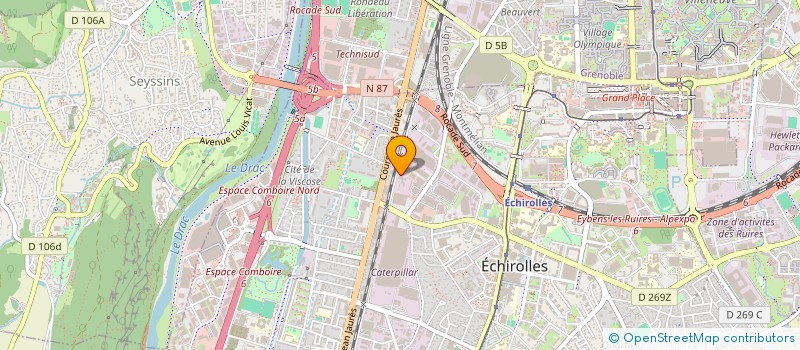 localisation de l'entreprise MADAME SARAH KHELOUI  ECHIROLLES