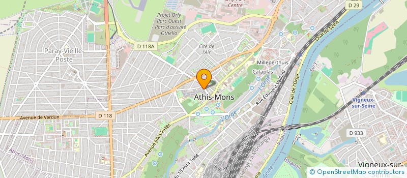 localisation de l'entreprise MADAME SARAH KHERDOUCHE à ATHIS-MONS
