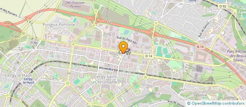 localisation de l'entreprise MADAME SARAH KHOKHAR  CERGY