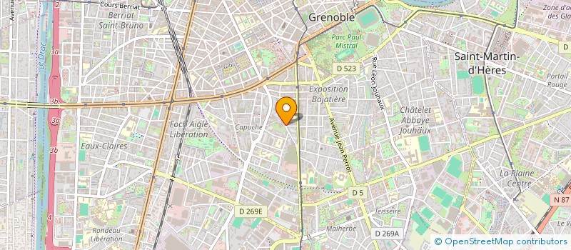 localisation de l'entreprise MADAME SARAH KIOUDJ  GRENOBLE